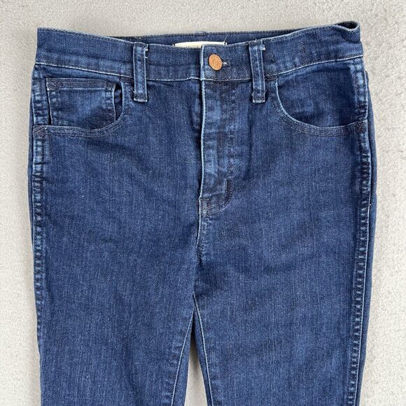 Madewell 10” High Riser‎ Skinny Skinny Dark Wash Blue Denim Jeans Mens Size 26 - Picture 2 of 11
